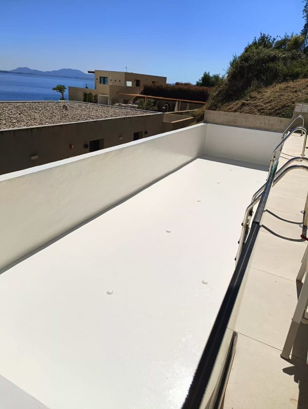 SurfaDur P Pool coating applied to hotel swimming pool